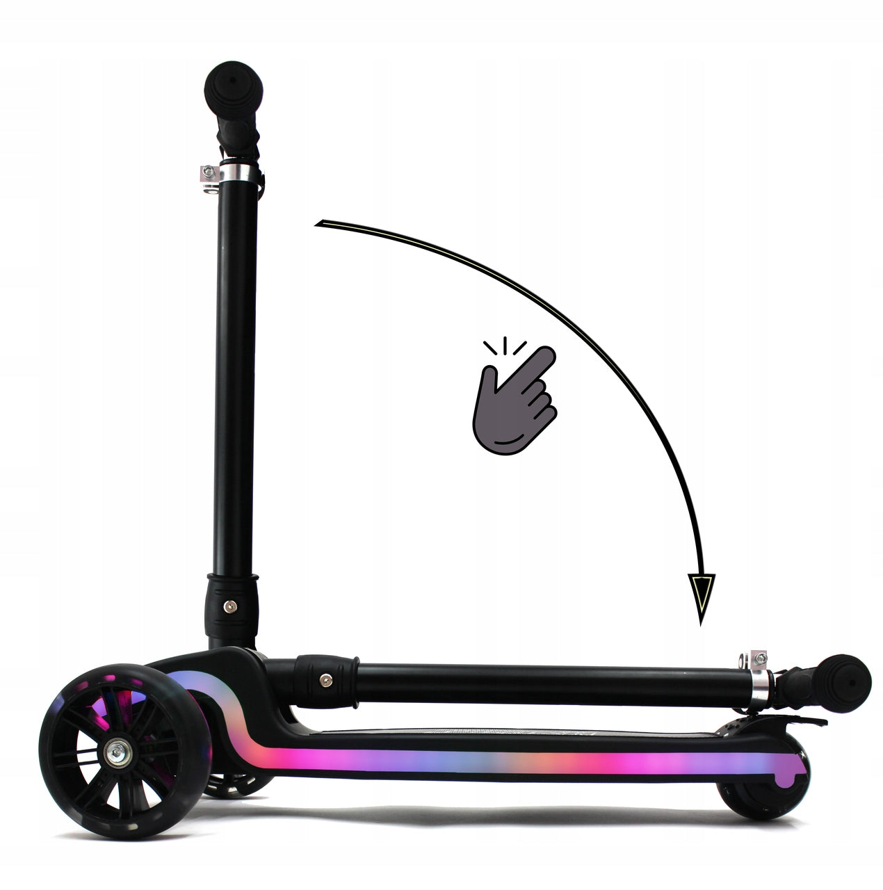 TRICYCLE SCOOTER FOR CHILDREN STARTBABY FLASH NEON LED 50kg BALANCE Color multicolor