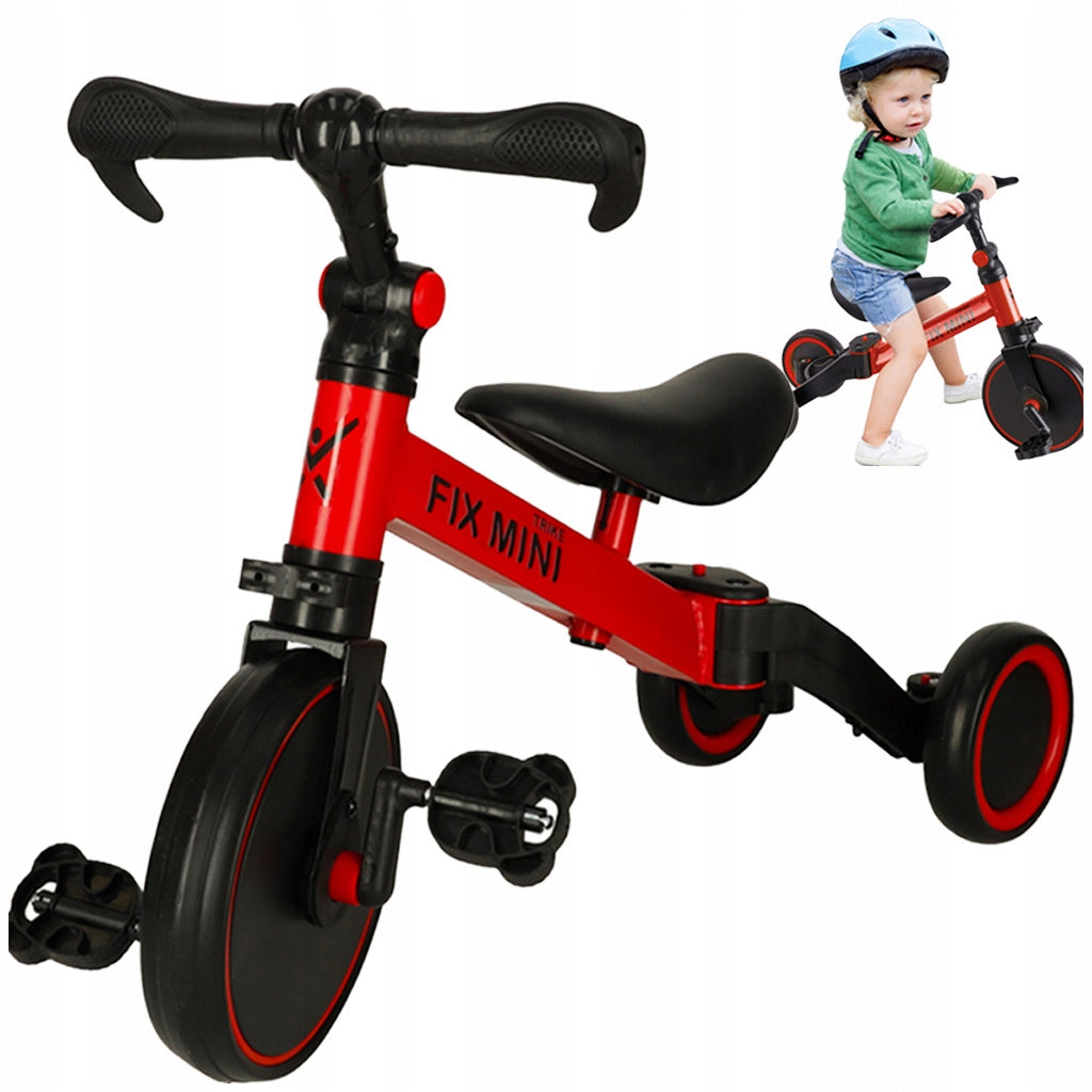 TRICYCLE WITH PEDALS CHILDREN'S BIKE FOR 2 3 4 YEAR OLD 3IN1 BIKE Model Trike Fix Mini