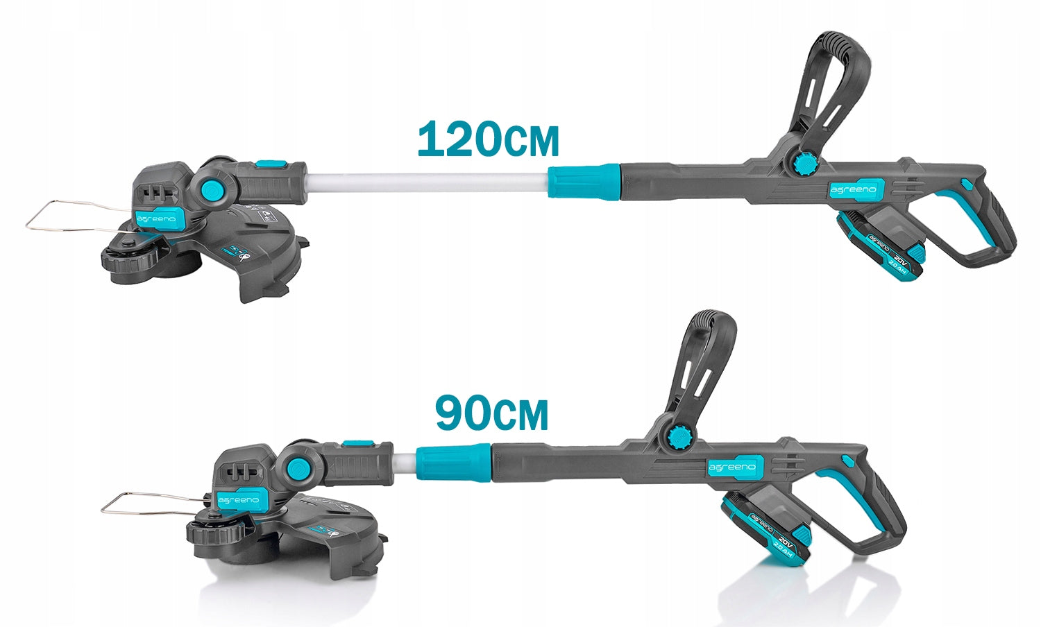 TRIMMER 30cm! cordless SCYTHE LINE GRASS TRIMMER 2Ah AG220 Cutting diameter 30 cm