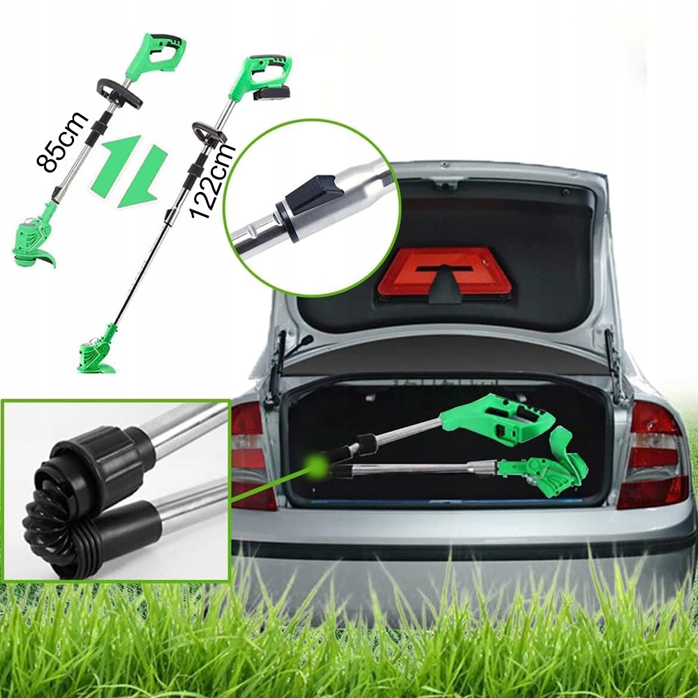 TRIMMER ADJUSTABLE CORDLESS GARDEN GRASS BRUSH CUTTER 21V 2XAKU Power supply rechargeable battery
