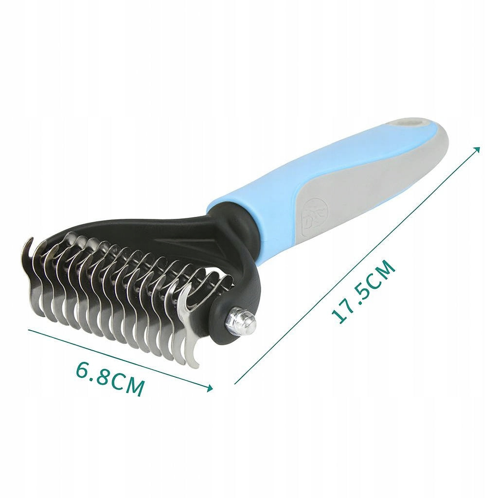 TRIMMER CARDED FOR DOG GROOMING COMB FOR TANGLES AND DEAD HAIR L Manufacturer code Zgrzebło niebieskie