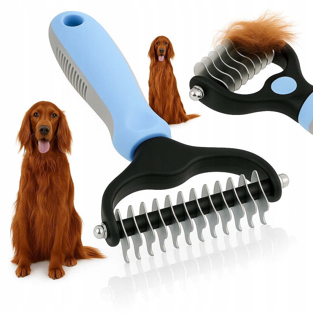 TRIMMER CARDED FOR DOG GROOMING COMB FOR TANGLES AND DEAD HAIR L