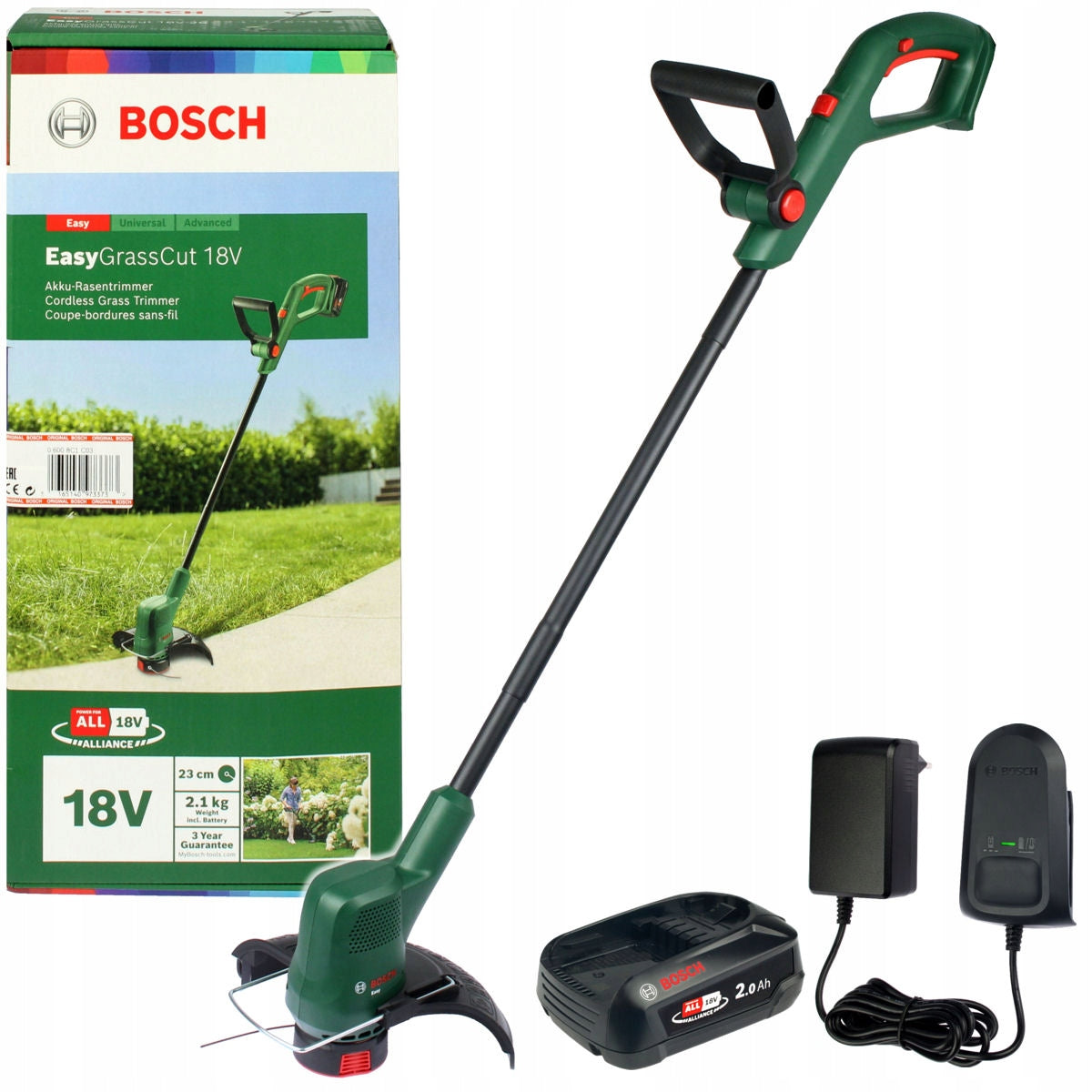TRIMMER EASYGRASSCUT 18V-230 23cm 18V BOSCH 1x2,0Ah