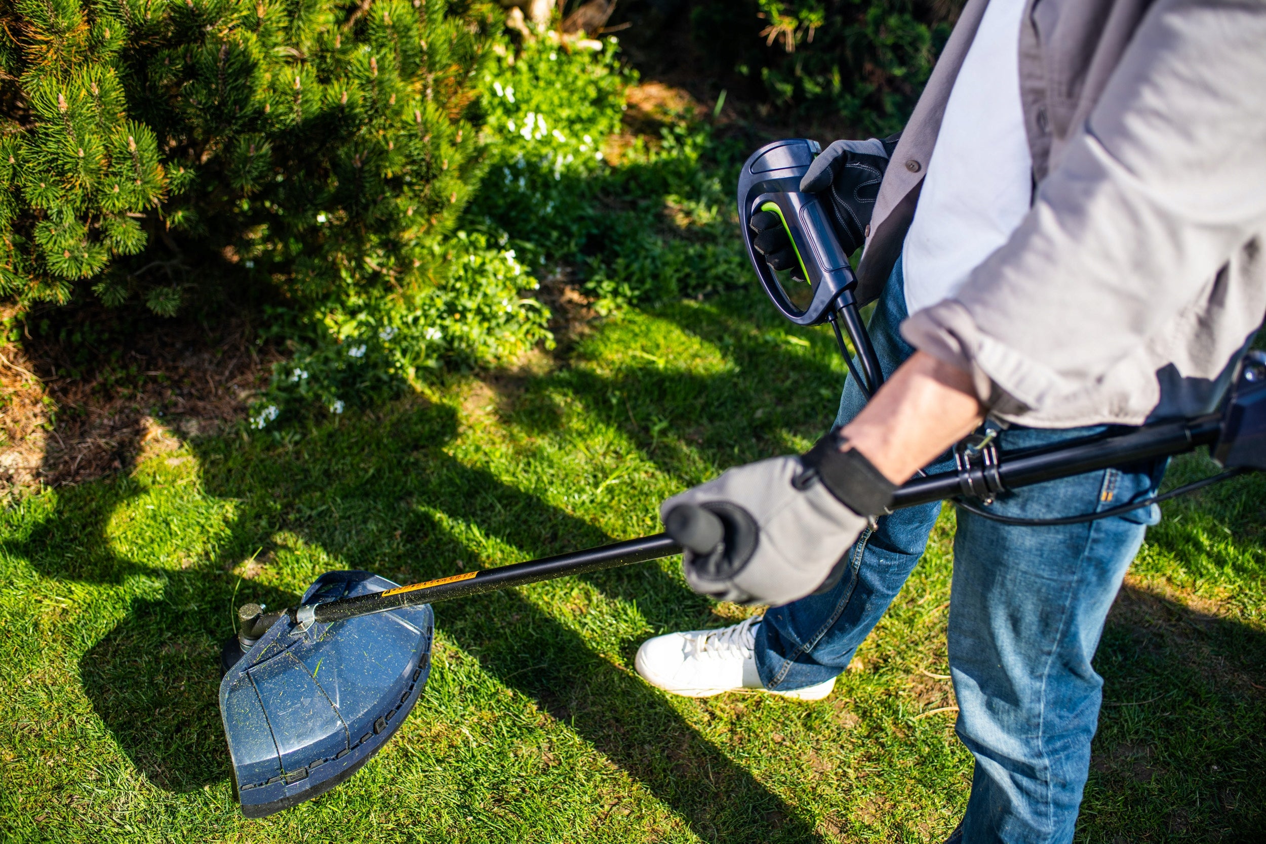 TRIMMER ELECTRIC GRASS SCYTHE BRUSH CUTTER + HEAD LINE BLADE Kind edge trimmer