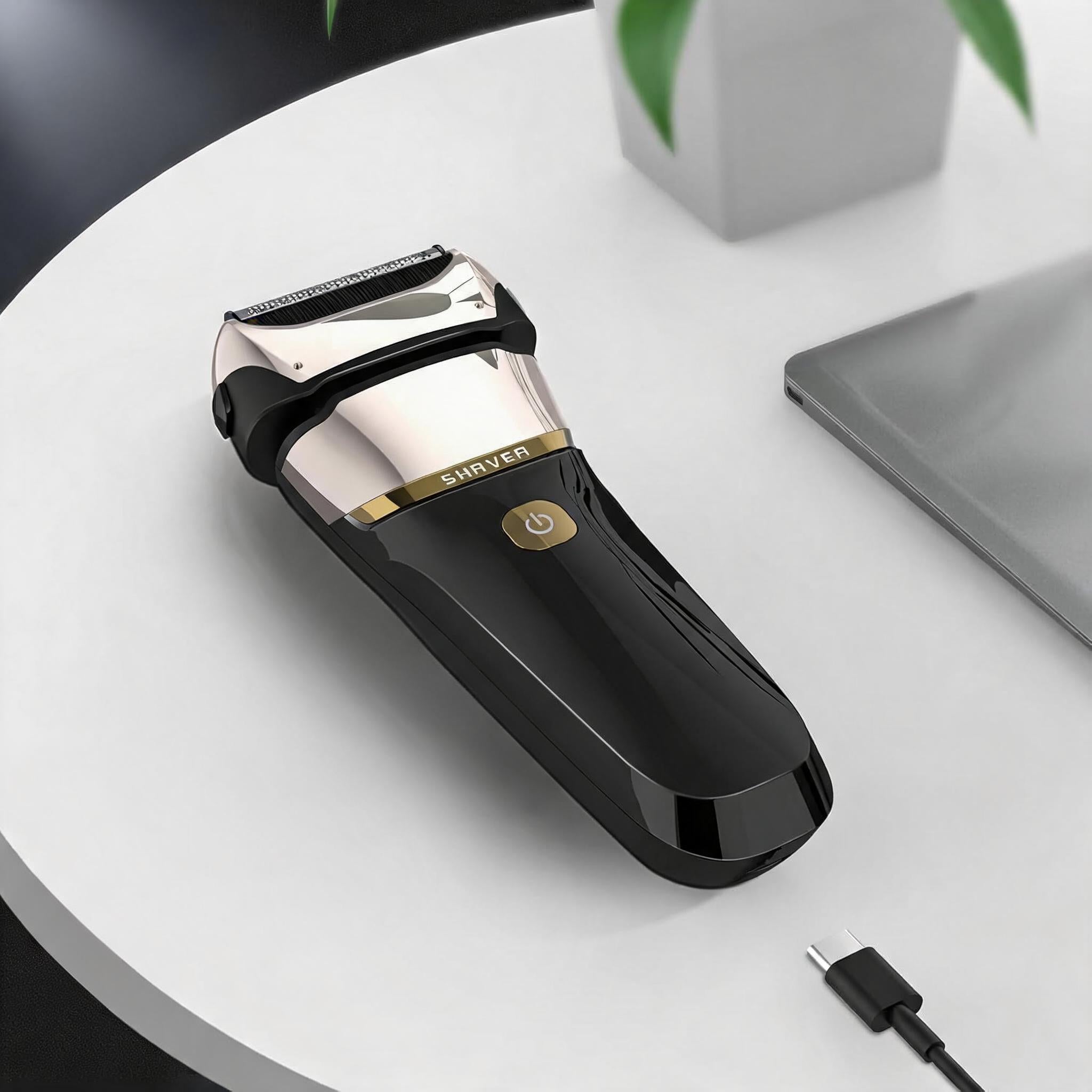 TRIMMER ELECTRIC SHAVER 2IN1 WIRELESS DRY AND WET BLACK IPX7 Brand no brand