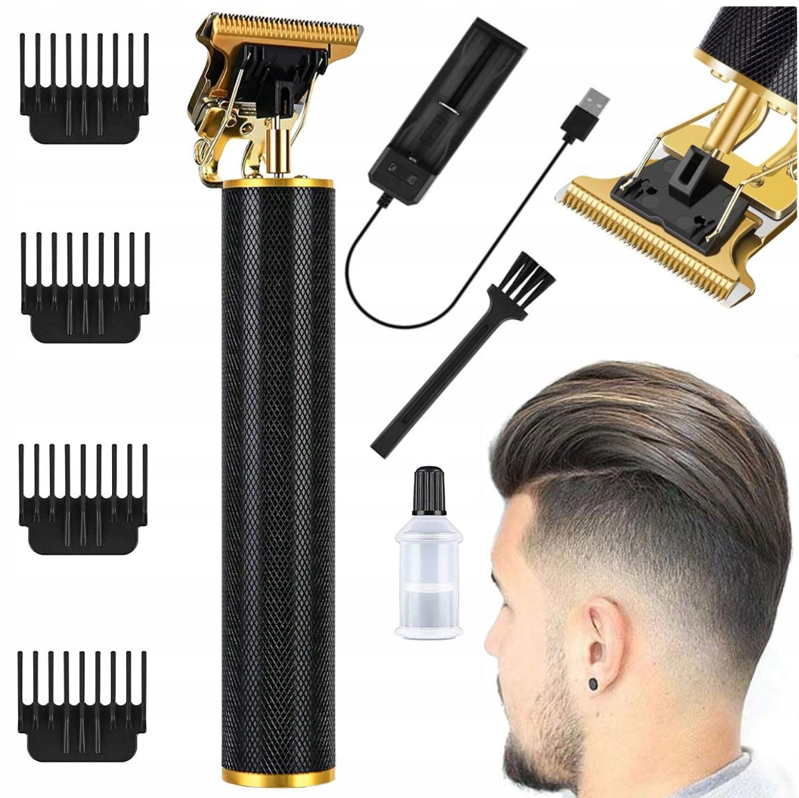TRIMMER HAIR BEARD CLIPPER USB HAIRCUT CLIPPING