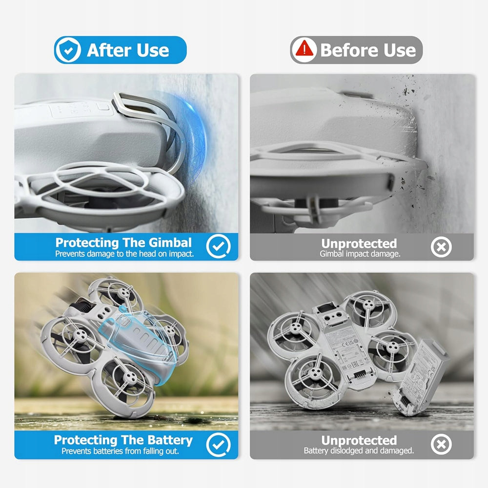 TRIPLE PROTECTOR KIT FOR DJI NEO BUMPER+BATTER PROTECTOR LANDING GEAR+COVER Batteries included no