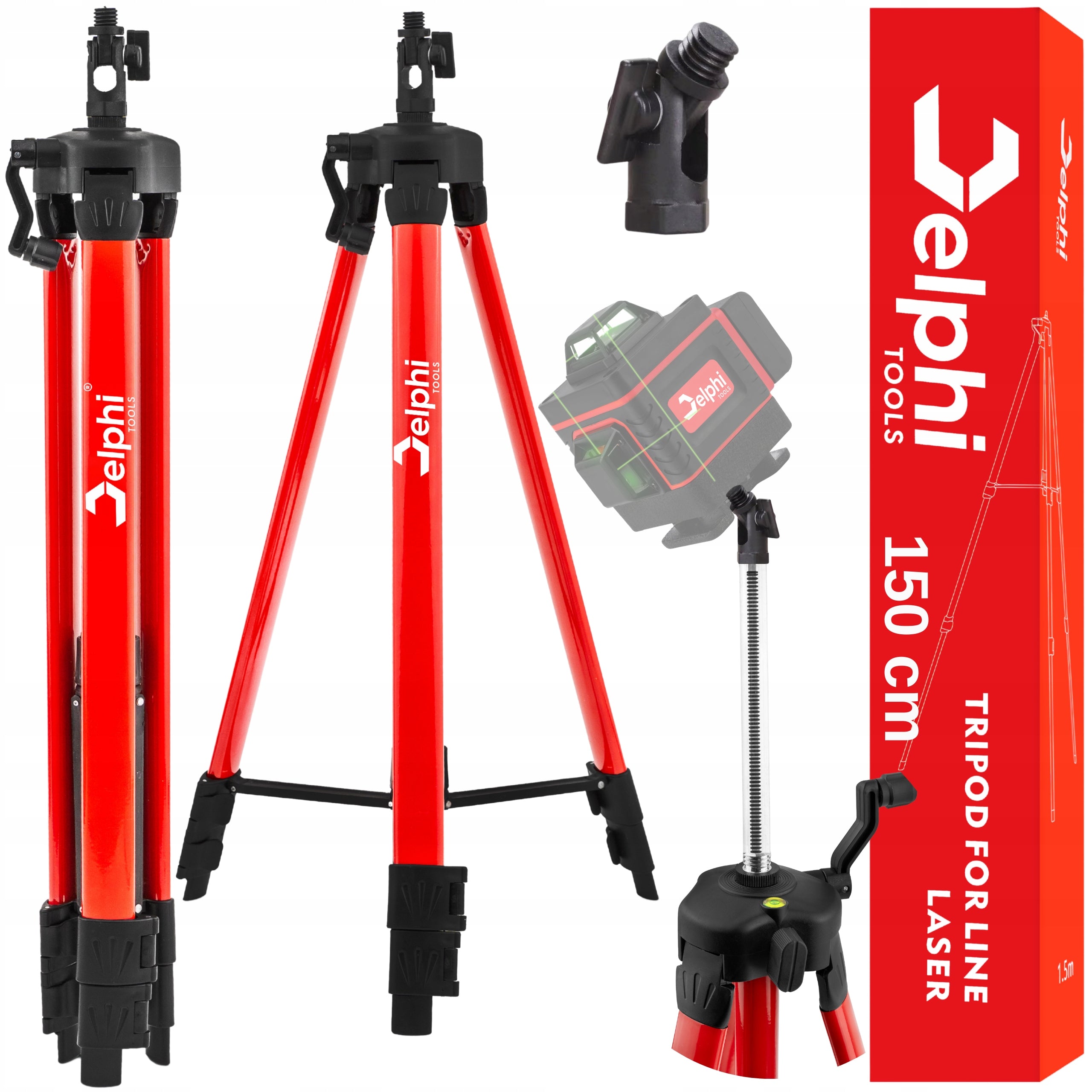 TRIPOD 150 cm 5/8" LIBELLA TRIPOD CROSS LASER TRIPOD Packaging status original