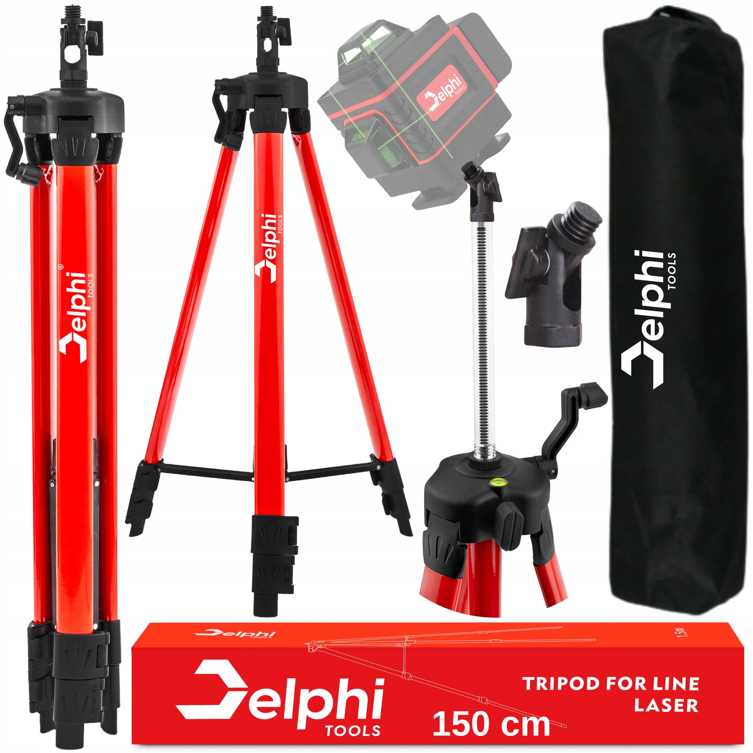 TRIPOD 150 cm 5/8" LIBELLA TRIPOD CROSS LASER TRIPOD
