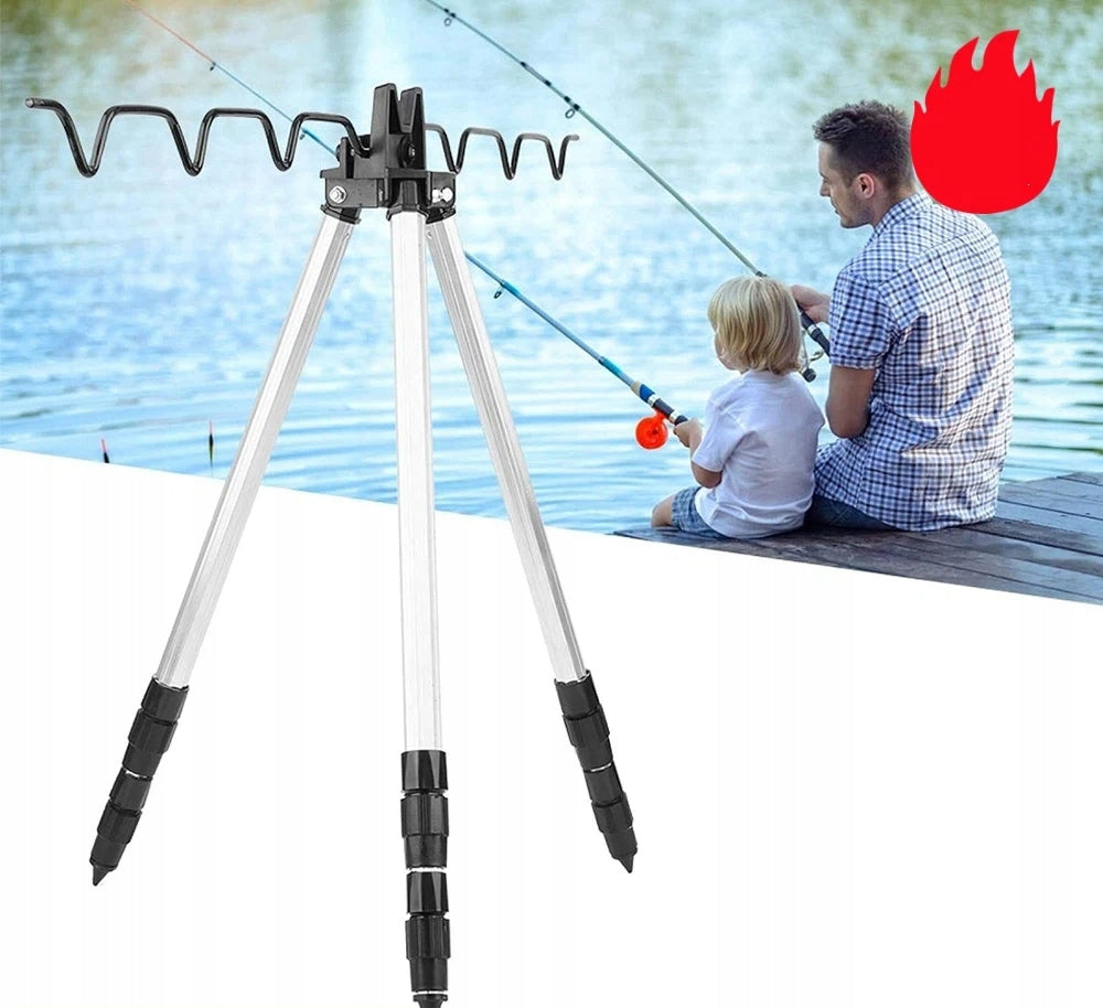 TRIPOD FOR SEA ROD MADE OF ALUMINIUM FOLDING ADJUSTABLE HEIGHT 54 – 115 CM