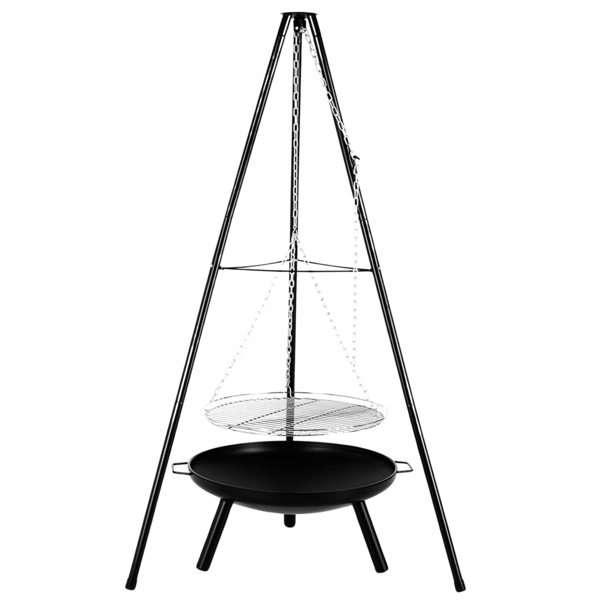 TRIPOD GRILL FOR GARDEN FIREPLACE WITH GRATE FOR HEARTHS 60 CM HEIGHT 152 Manufacturer no brand