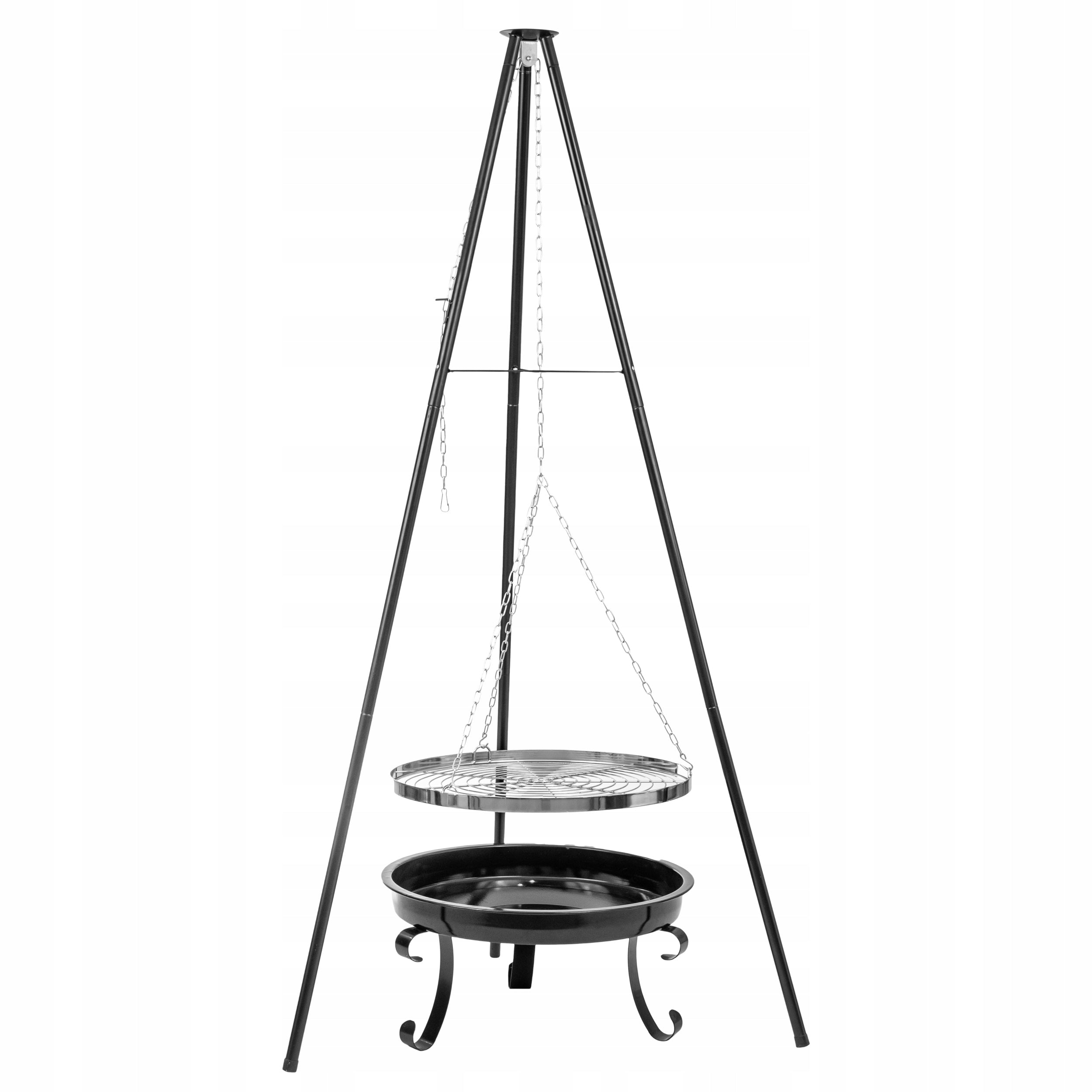 TRIPOD HANGING GRATE Charcoal Grill Garden Fire Pit for Fire Pit 2in1 LARGE Manufacturer Mirpol