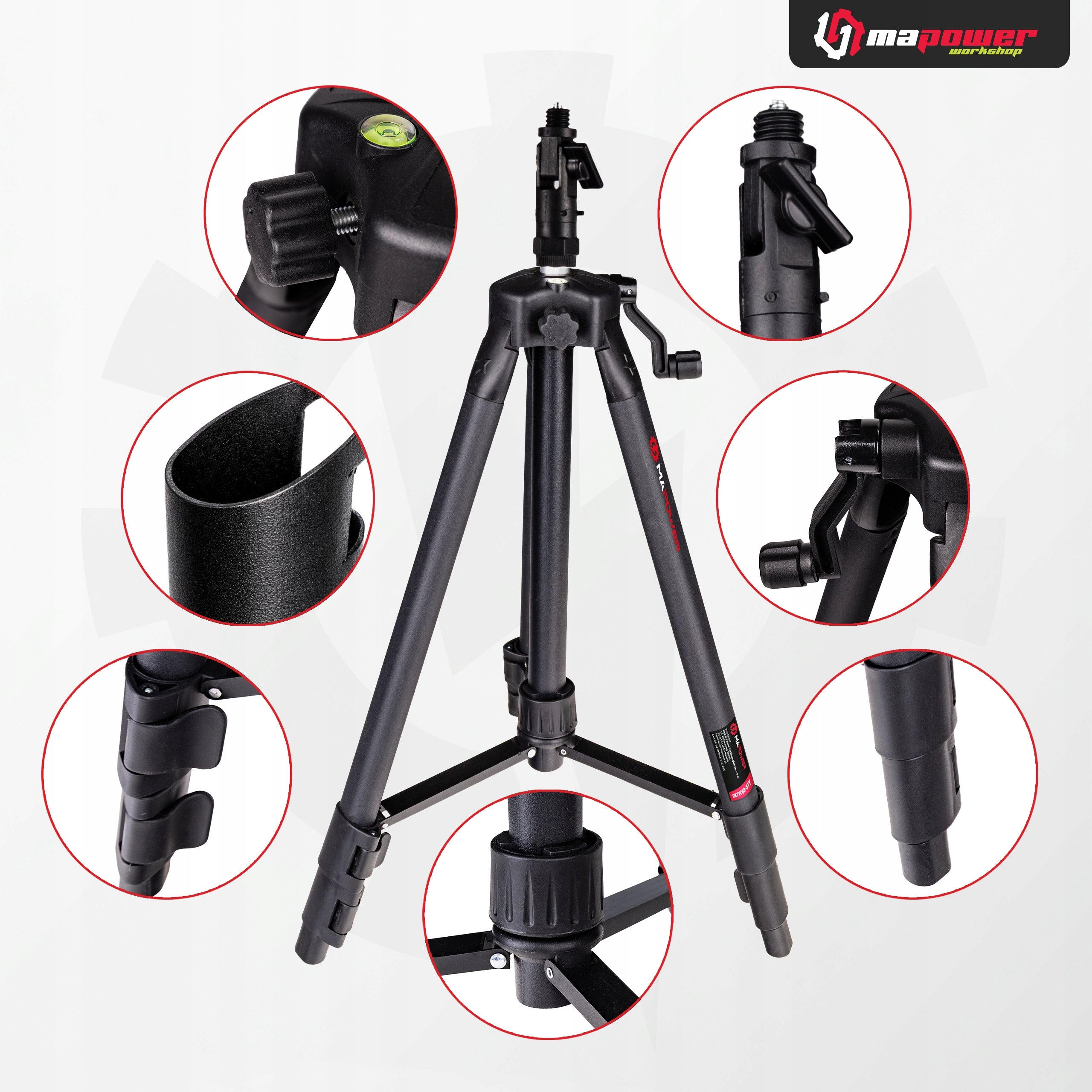 TRIPOD LASER LEVEL TRIPOD WITH LIBELLA THREAD 5/8" INCH 360 Packaging status original