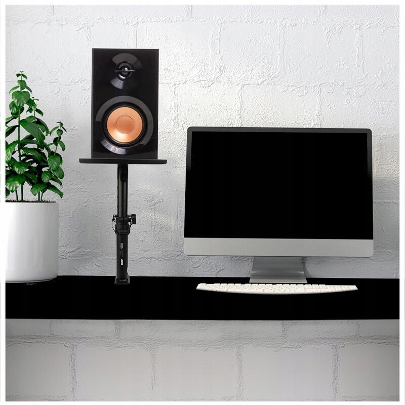 TRIPOD STUDIO MONITOR STAND COMPUTER ACTIVE SPEAKERS FOR TABLETOP Packaging status original