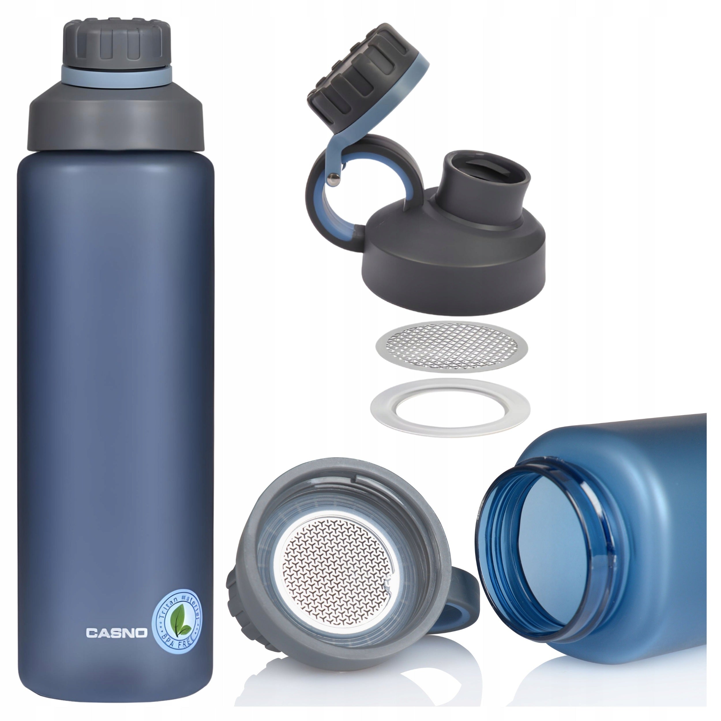 TRITAN WATER BOTTLE Gym Water Bottle Sports Mouthpiece Scoop BPA FREE