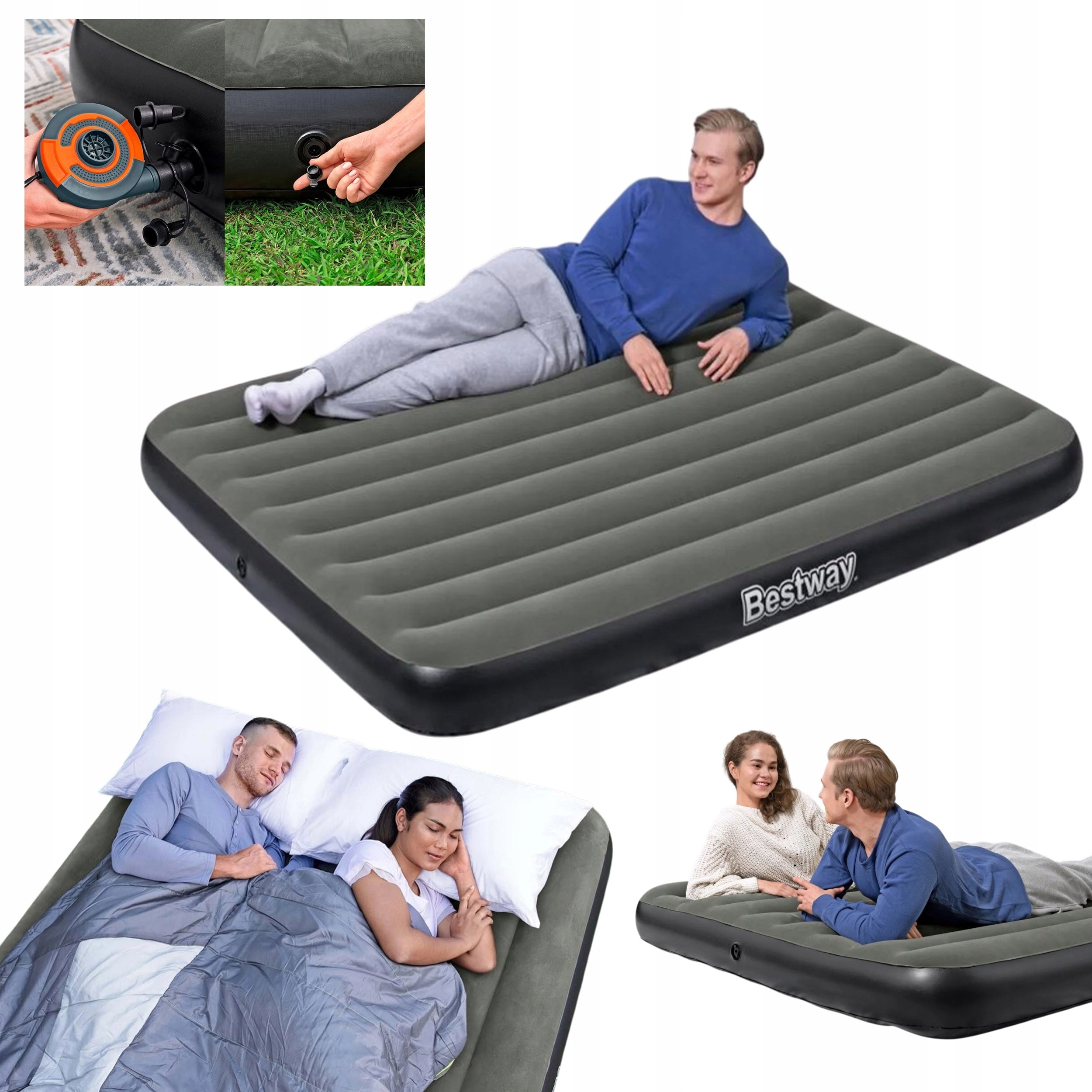 TRITECH DOUBLE INFLATABLE MATTRESS 203x152x25cm 6713N BESTWAY Manufacturer code 6713N