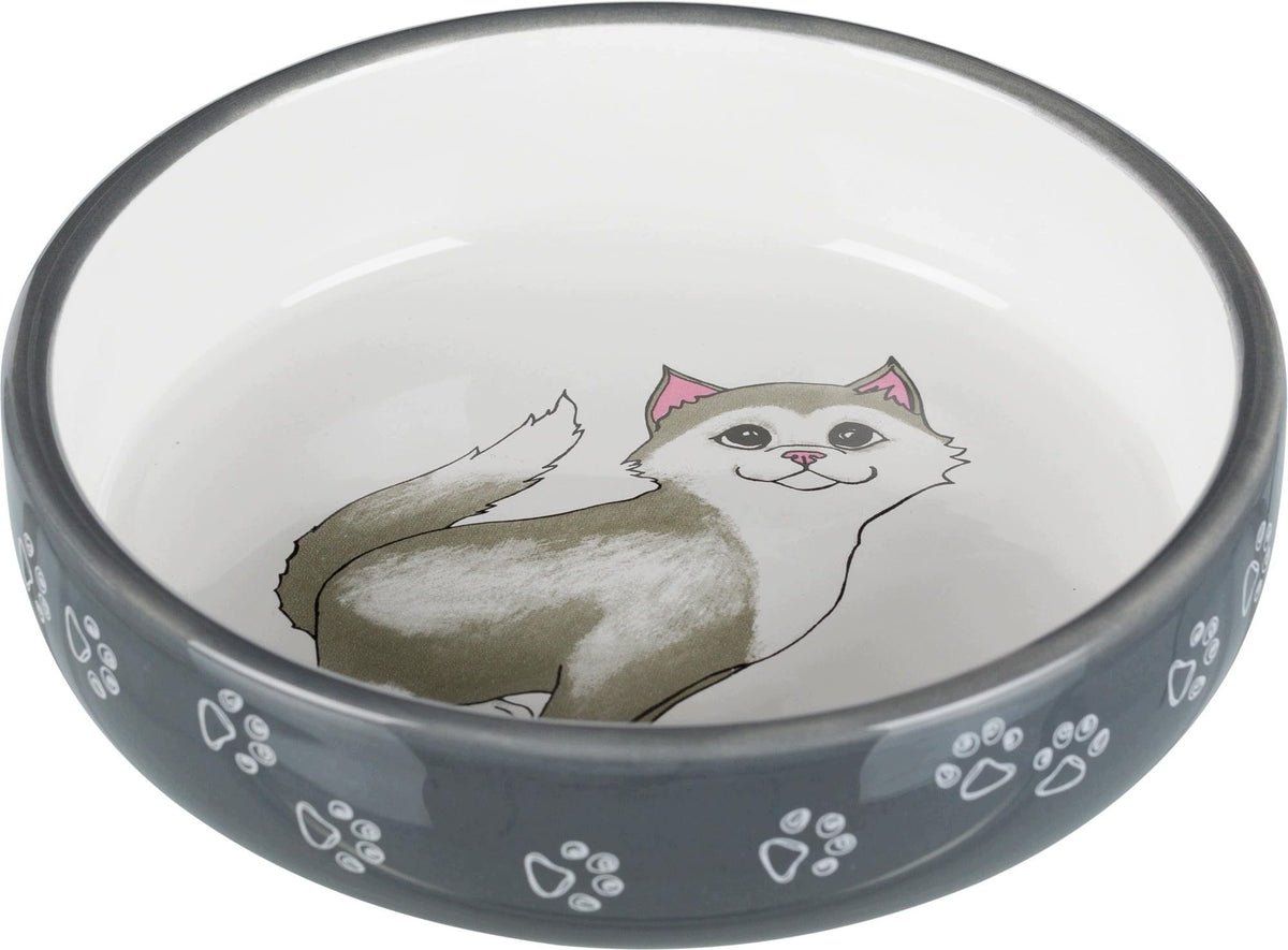 TRIXIE CAT BOWL FOR SHORT-HAIRED CERAMIC BREEDS