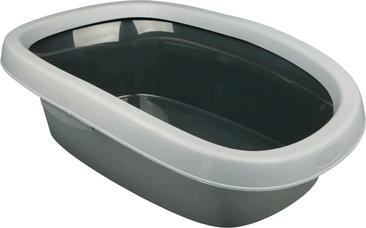 TRIXIE CAT LITTER BOX WITH RIM GREY/GREY 58 X 17 X 40 CM