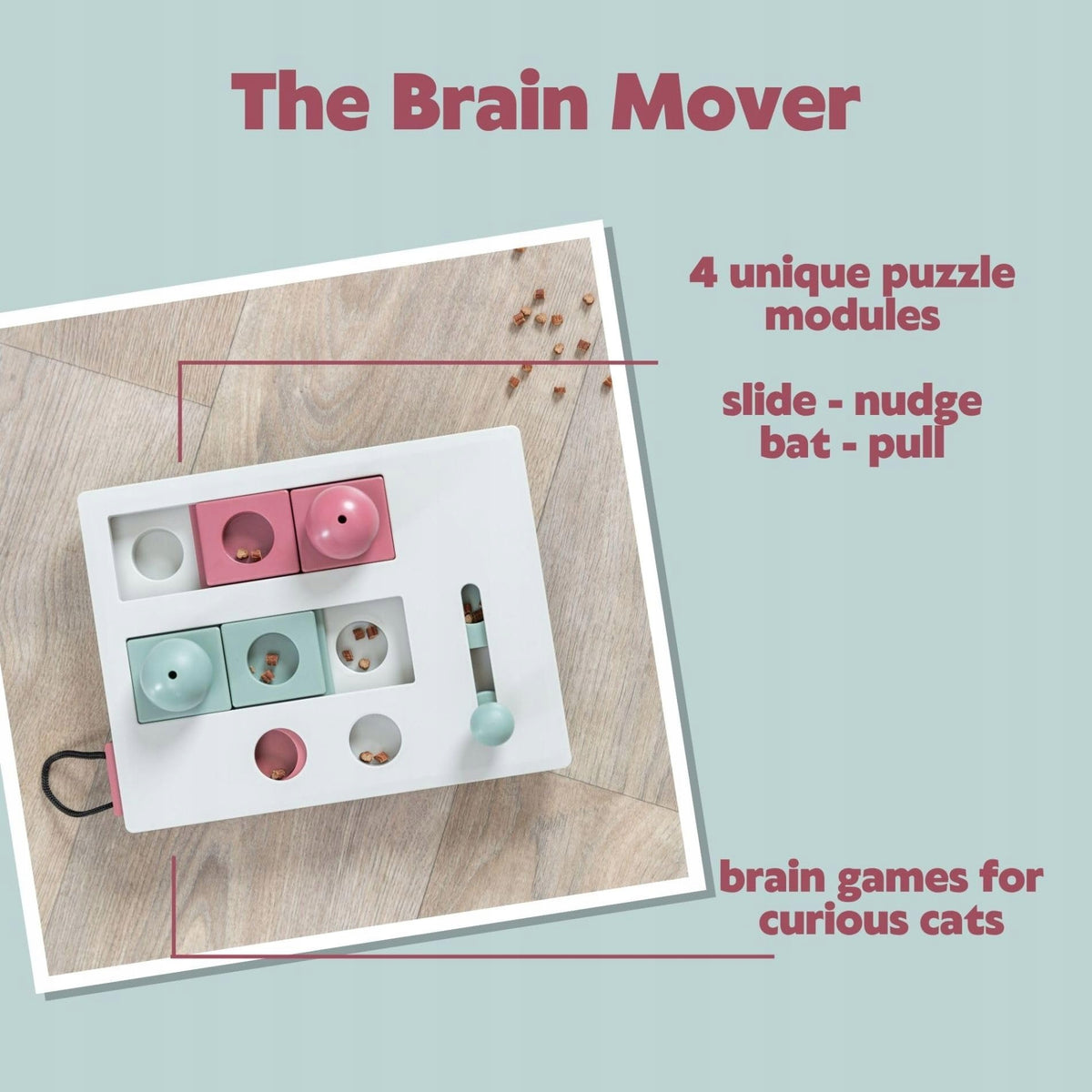 TRIXIE Cat Activity Brain Mover Interactive Puzzle for Cat Brand no brand