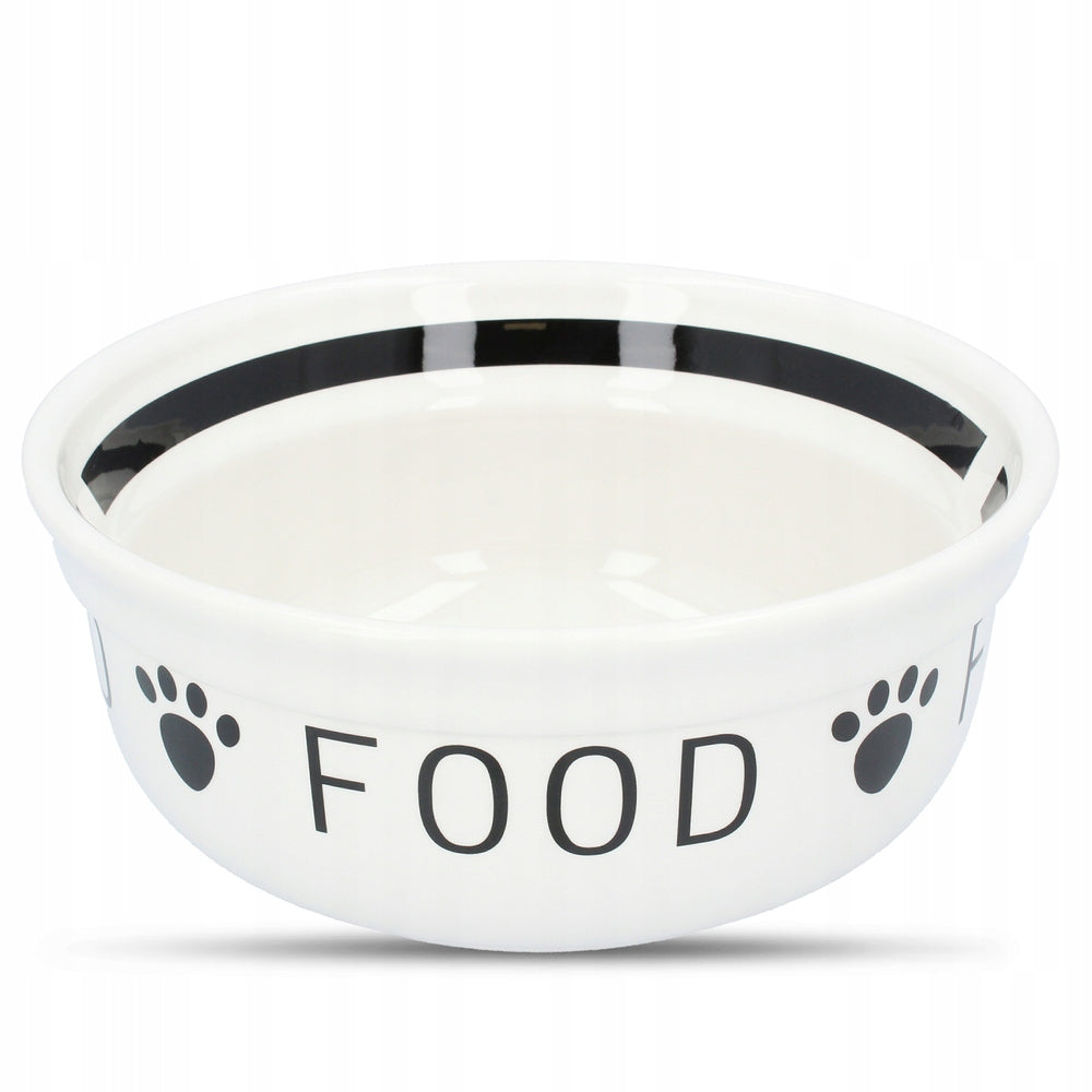 TRIXIE FOOD Ceramic Dog Bowl with Bone for Food 1,6 L Capacity 1.6 l