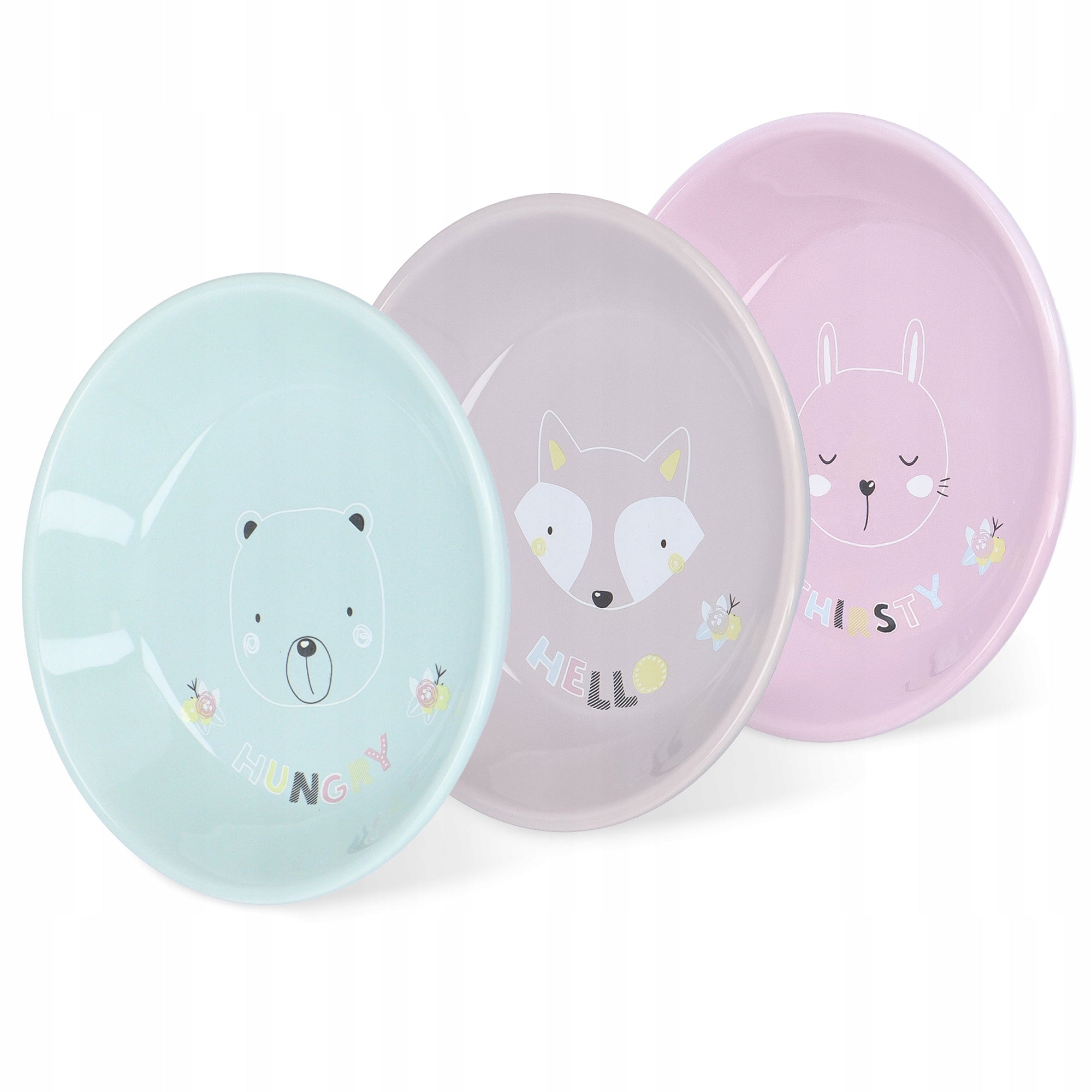 TRIXIE Junior Ceramic bowl for cat water food persa low plate 0,2 L Material ceramic