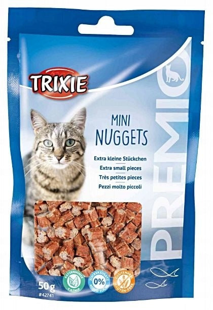 TRIXIE Mini Nuggets Tuna Chicken 84% Meat with Catnip Cat Treat