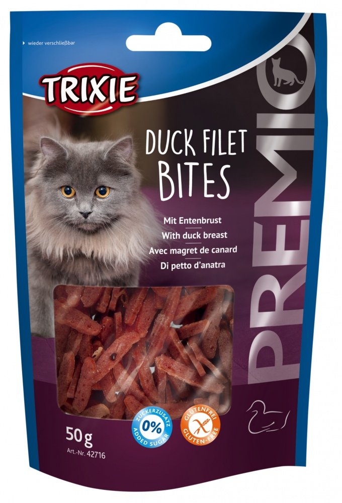 TRIXIE PREMIO Treat Duck Fillets for Cat 50 g