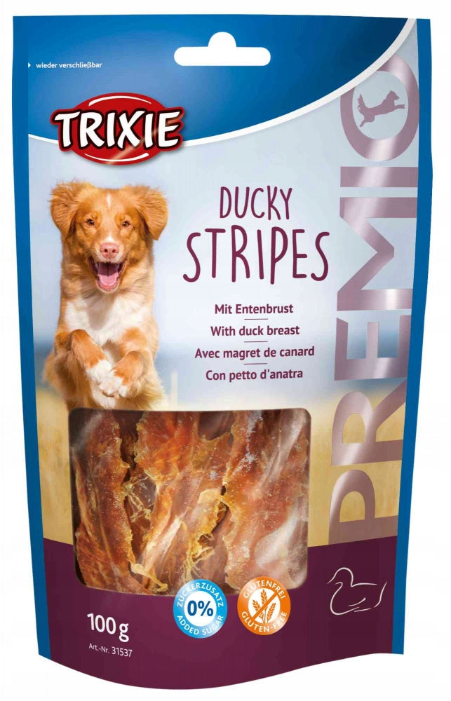 TRIXIE Premio Striped Duck Dog Snack 100g