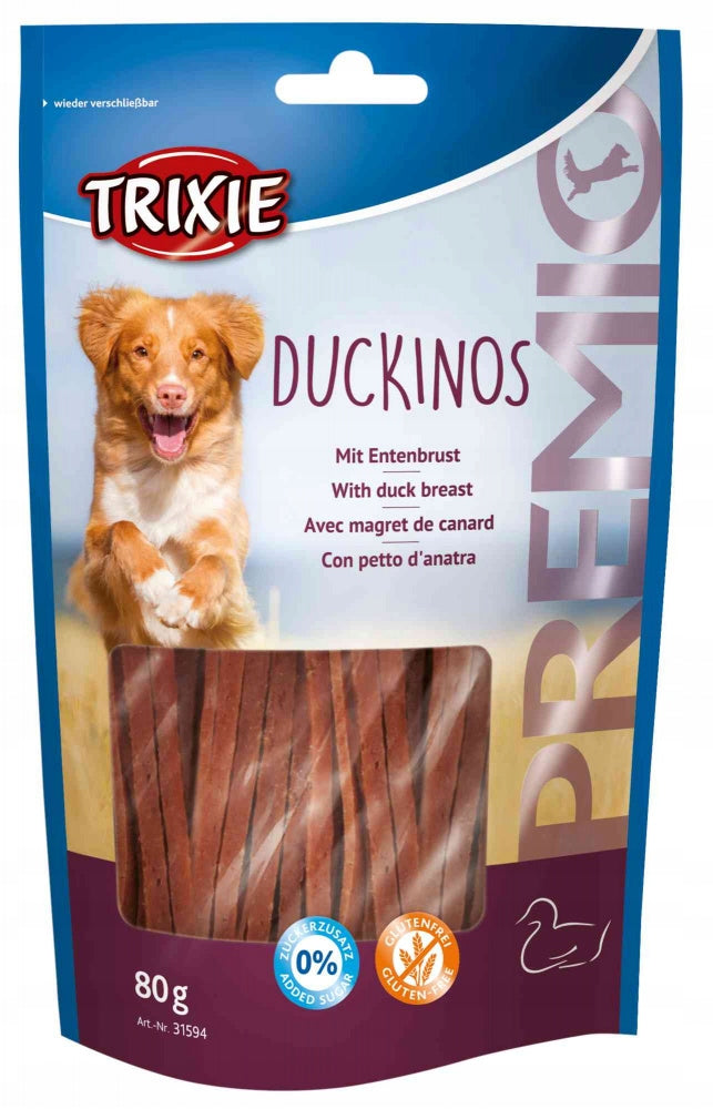 TRIXIE Premio Striped Duck Snack For Dog 80g Flavor duck