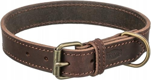 TRIXIE RUSTIC LEATHER COLLAR SIZE S M NECK CIRCUMFERENCE 34-40 CM/25 MM IN Packaging status original