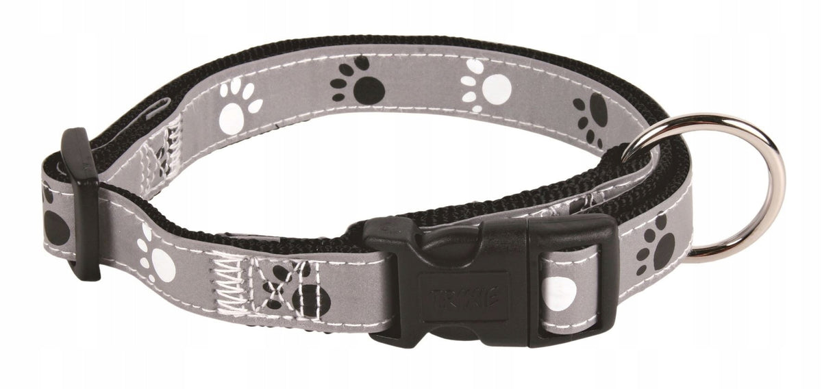 TRIXIE Reflective collar M-L 35-55 cm 20 mm grey Reflect Brand Trixie