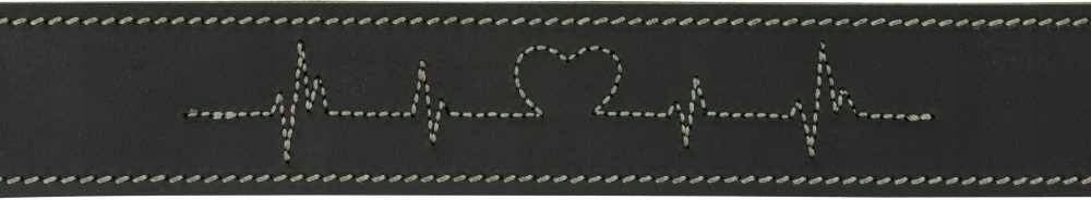 TRIXIE Rustic Heartbeat Leather Dog Collar M Brand Trixie