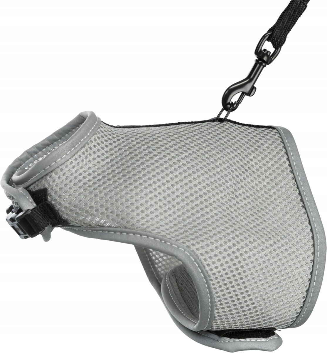 TRIXIE Soft harness with leash for cats 24 - 42cm 1.20m - grey
