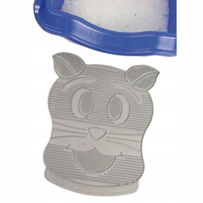 TRIXIE doormat in front of litter box grey