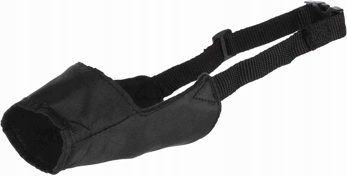 TRIXIE muzzle nylon black [m-l] adjustable short-term use