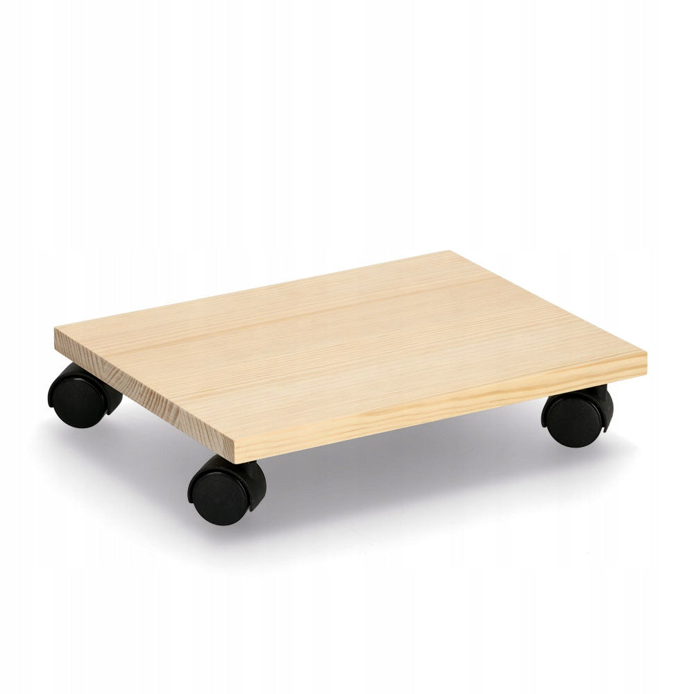 TROLLEY FOR BOXES STAND ON WHEELS WOODEN PLATFORM 35x27