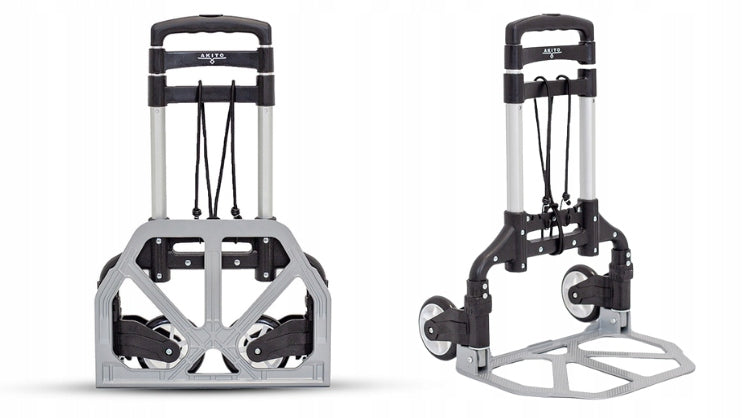 TROLLEY FOR TRANSPORTING MASSAGE TABLES FOLDING ALUMINUM SOLID AKITO Manufacturer code WÓZEK SKŁADANY DO TRANSPORTU STOŁÓW DO MASAŻU