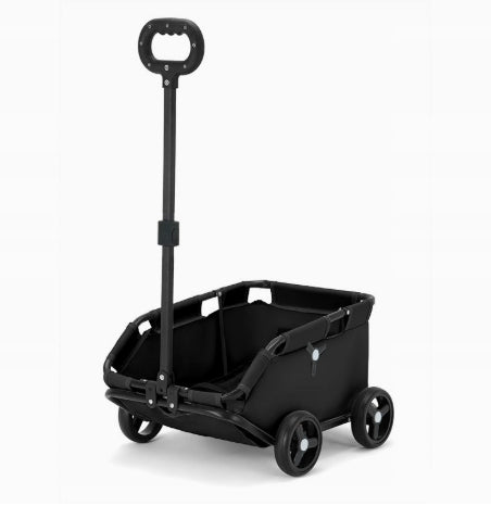 TROLLEY TRANSPORTER FOR DOG OR CAT ON WHEELS BLACK