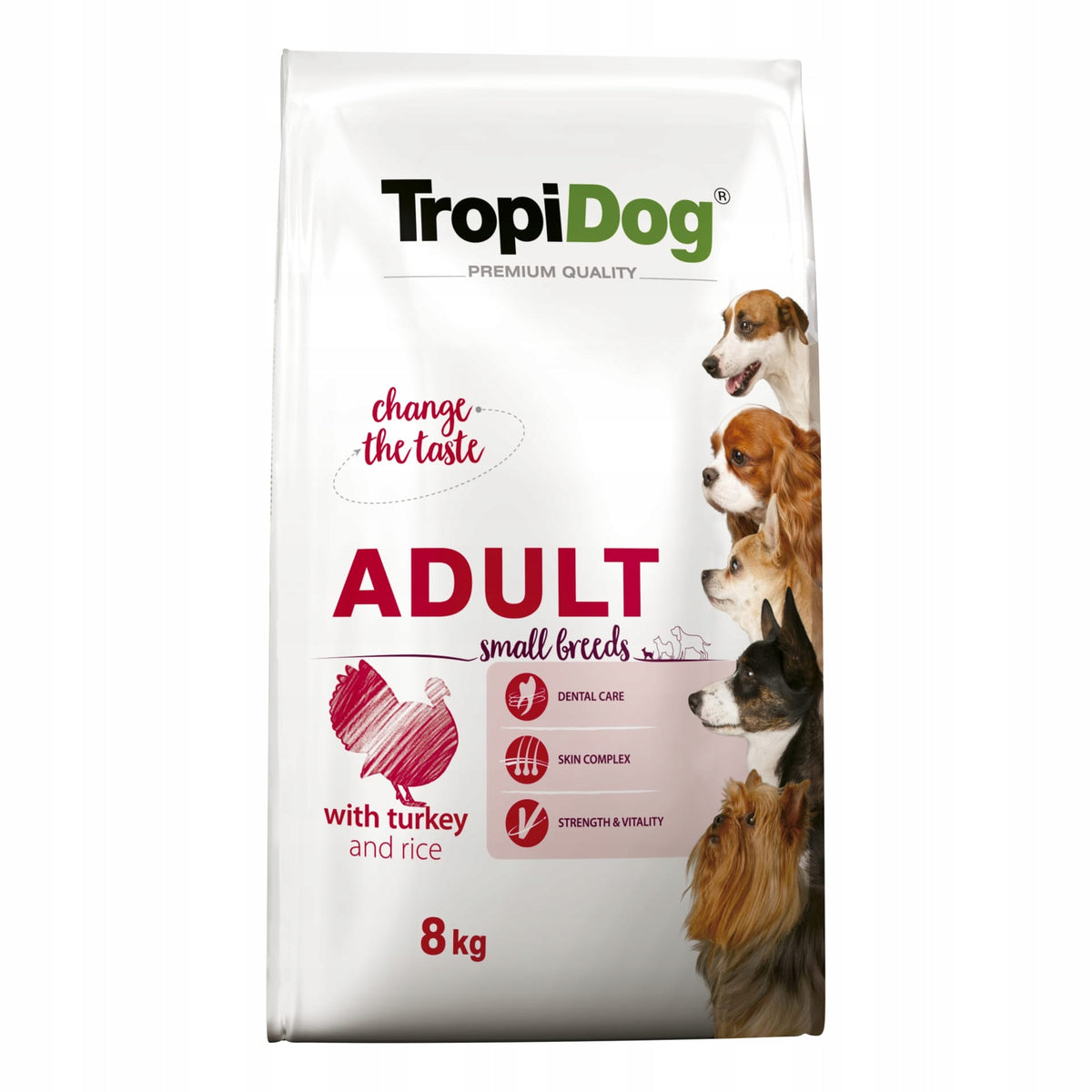 TROPIDOG PREMIUM Adult Small Turkey & Rice 8kg for small breed turkeys Brand TropiDog