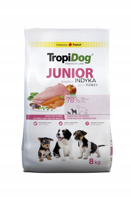 TROPIDOG Premium Junior 8 kg