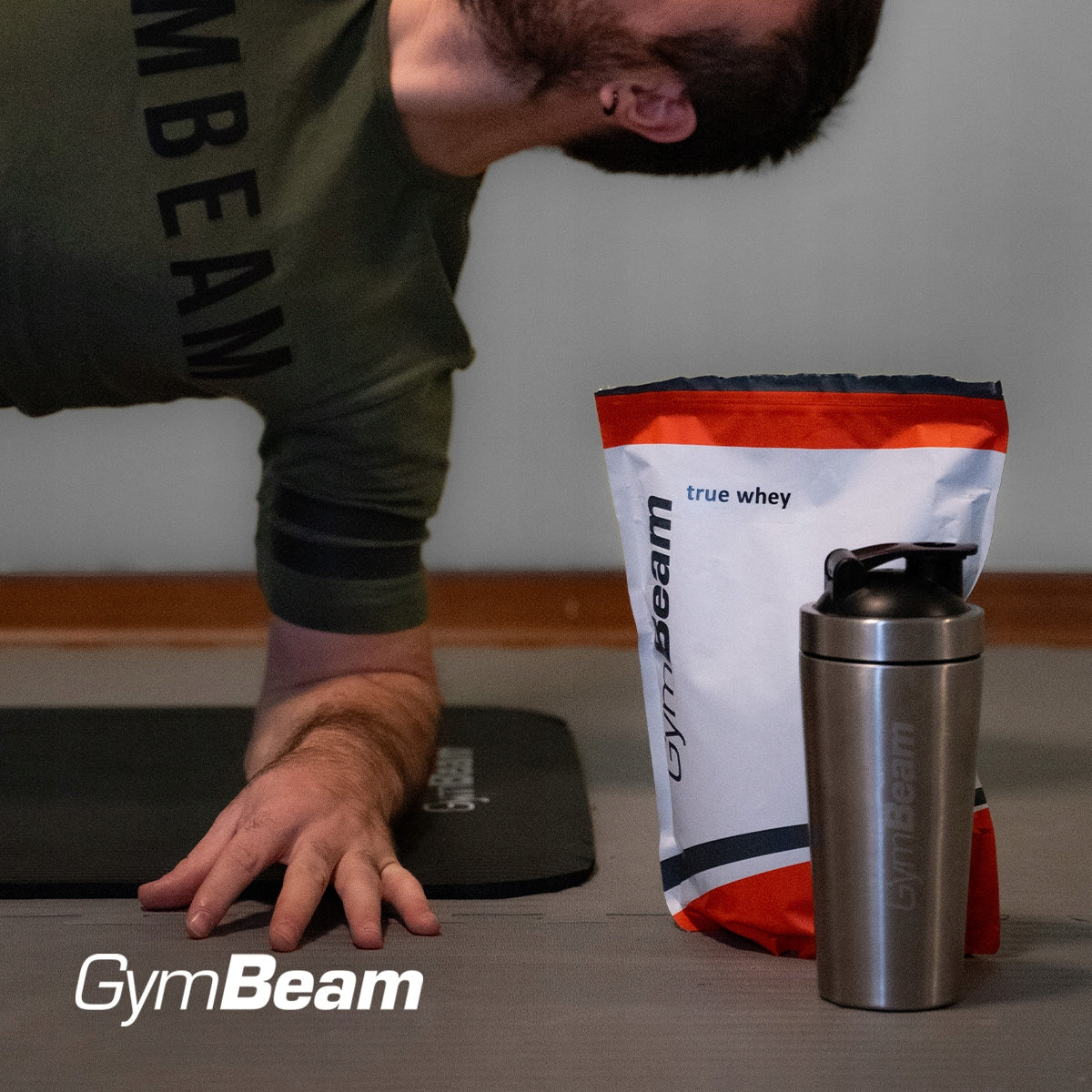 TRUE WHEY PROTEIN SUPPLEMENT WPC PROTEIN MASS GymBeam 1000 g tasteless Expiration date at least 1 year from the date of purchase