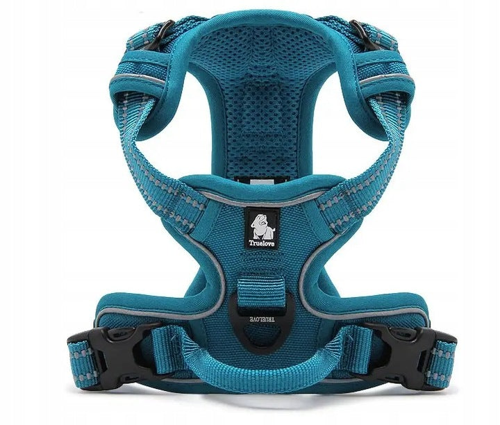 TRUELOVE EASY WALK DOG HARNESS STRONG DURABLE REFLECTIVE BLUE M EAN (GTIN) 6971818794785