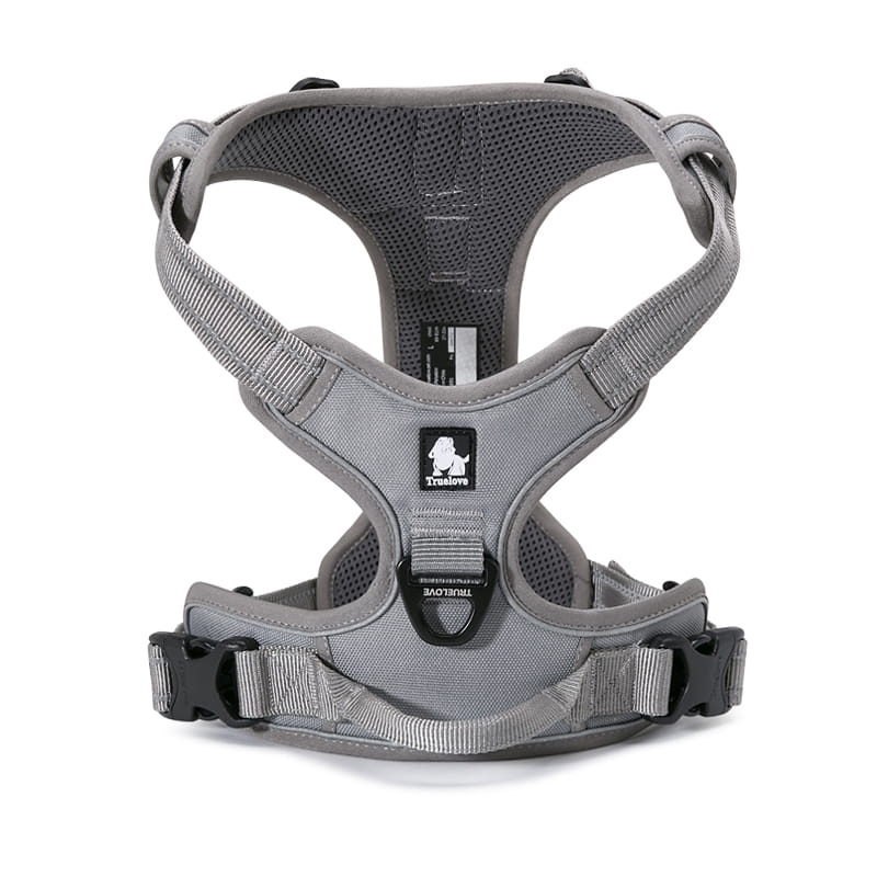 TRUELOVE EASY WALK DOG HARNESS STRONG DURABLE REFLECTIVE GREY M Manufacturer code TLH5651