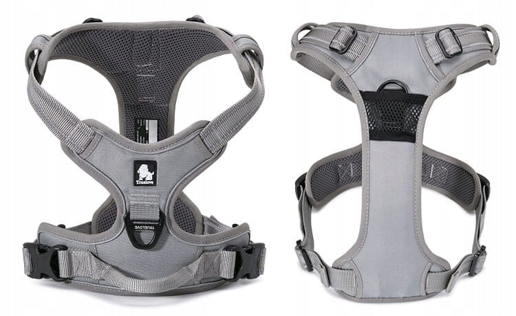 TRUELOVE EASY WALK DOG HARNESS STRONG DURABLE REFLECTIVE GREY M Trade name Szelki odblaskowe dla psa Truelove r. M szare