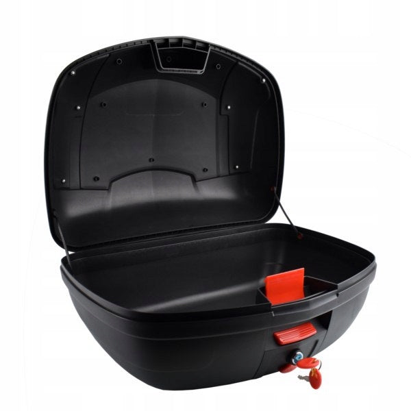 TRUNK MOTORCYCLE TRUNK 46L 2 TIMES HELMET + PLATE Brand Rubicon