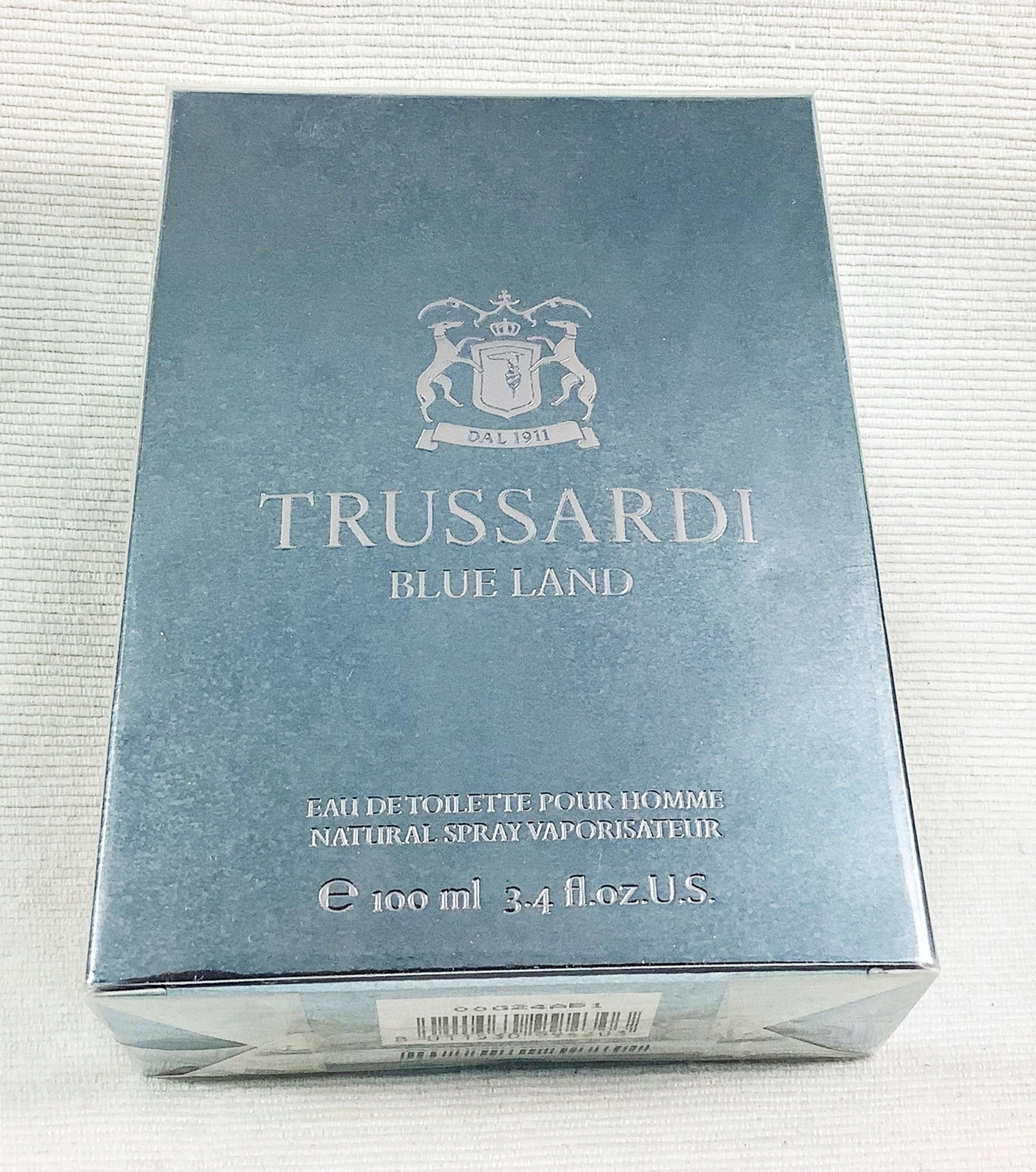 TRUSSARDI BLUE LAND 100 ML EAU DE TOILETTE UNIQUE Packaging status original