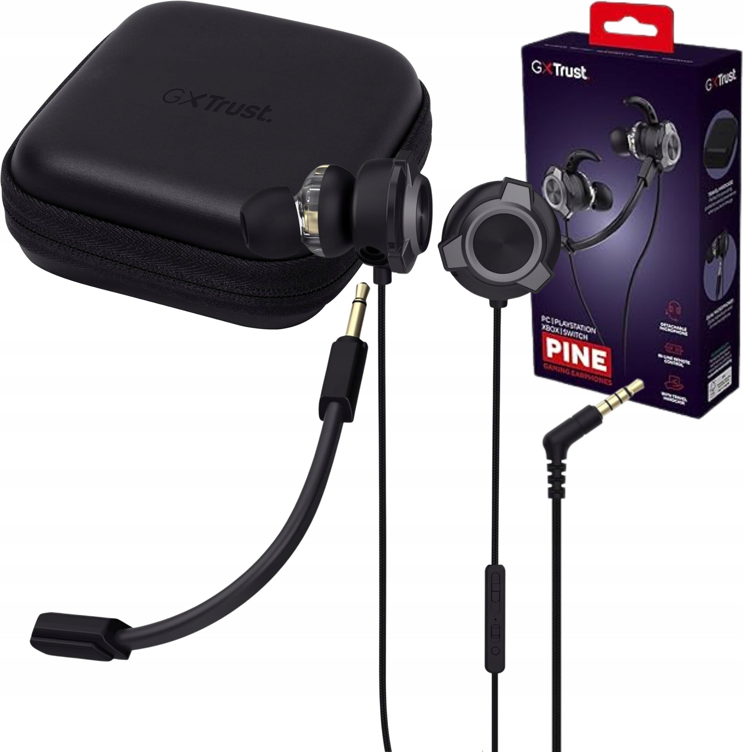 TRUST GXT 406 Pine CASE Wired Earbuds with Microphone
