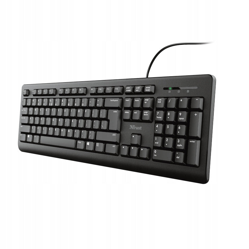 TRUST PRIMO/Drátová USB/CZ-SK layout/Černá Keyboard layout CZ-SK (qwertz)