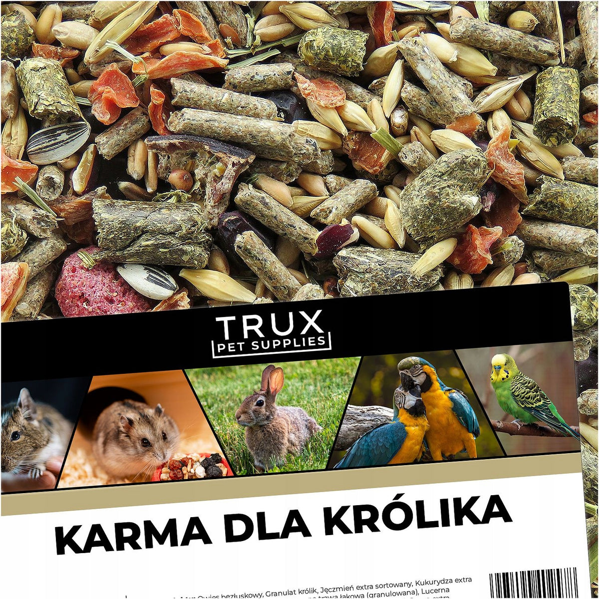 TRUX Rabbit food 10kg feed, food, mixture, grain granules herbs