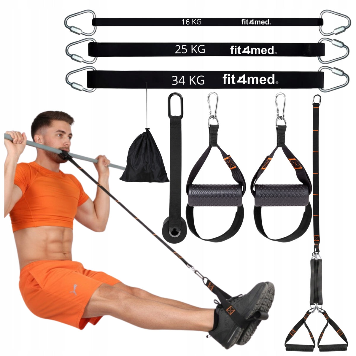 TRX CROSSFIT EXERCISE BANDS EXERCISE BELTS ACCESSORIES FIT4MED Packaging status original